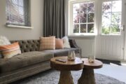 Woonkamer van het wellness vakantiehuis in de Achterhoek
