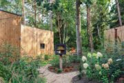 Tiny house in een bosrijke omgeving