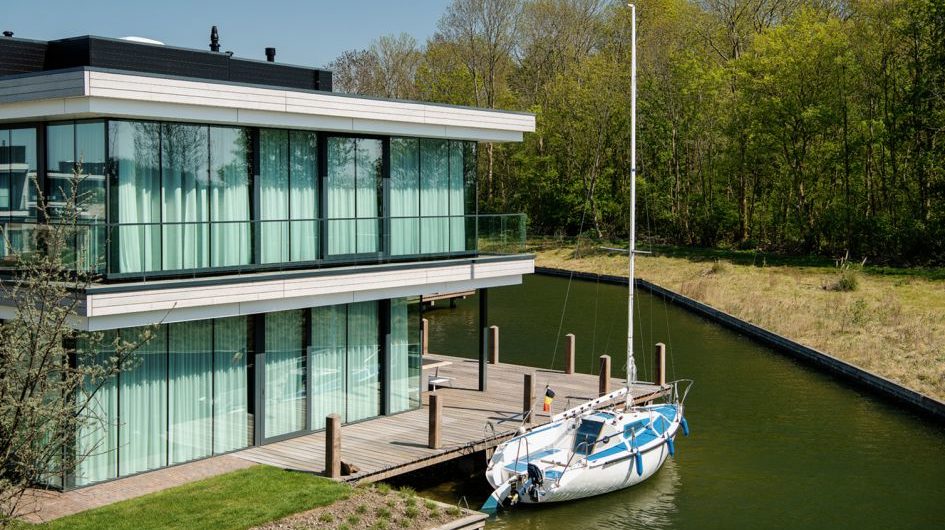 Luxe vakantiehuizen met aanlegsteiger
