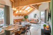 Woonkamer van penthouse in Saalbach-Hinterglemm