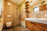 Badkamer in vakantiehuis in Oostenrijkse Piesendorf