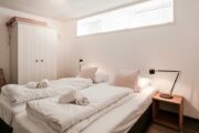 Slaapkamer in het souterrain van het vakantiehuis